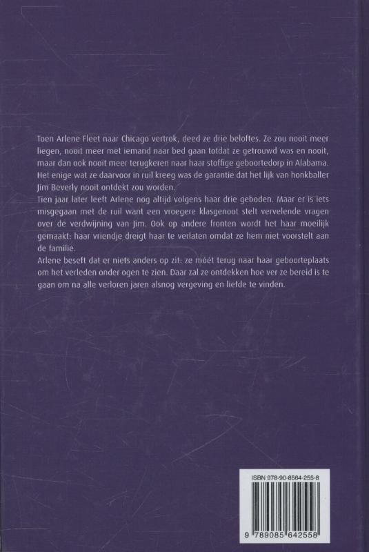 Achterkant van De drie beloftes van Arlene