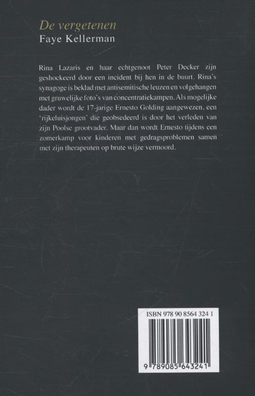 Achterkant van De vergetenen