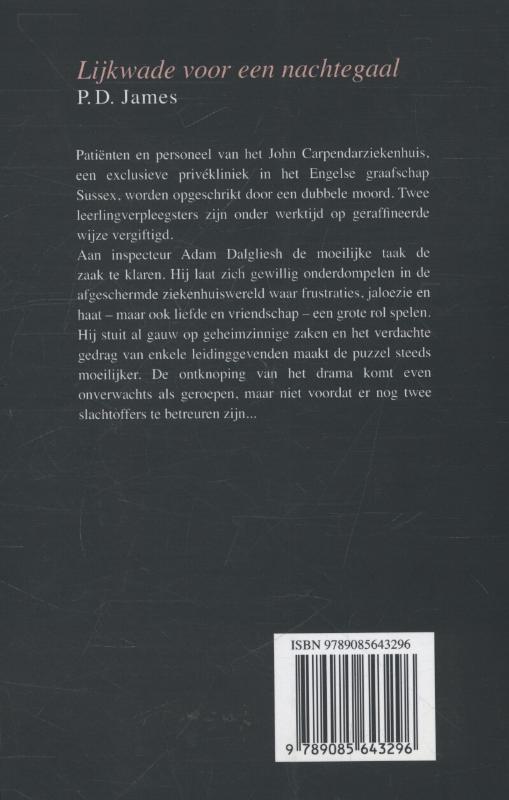 Achterkant van Lijkwade voor een nachtegaal