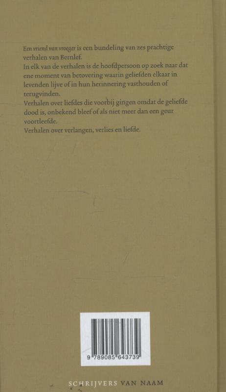 Achterkant van Een vriend van vroeger