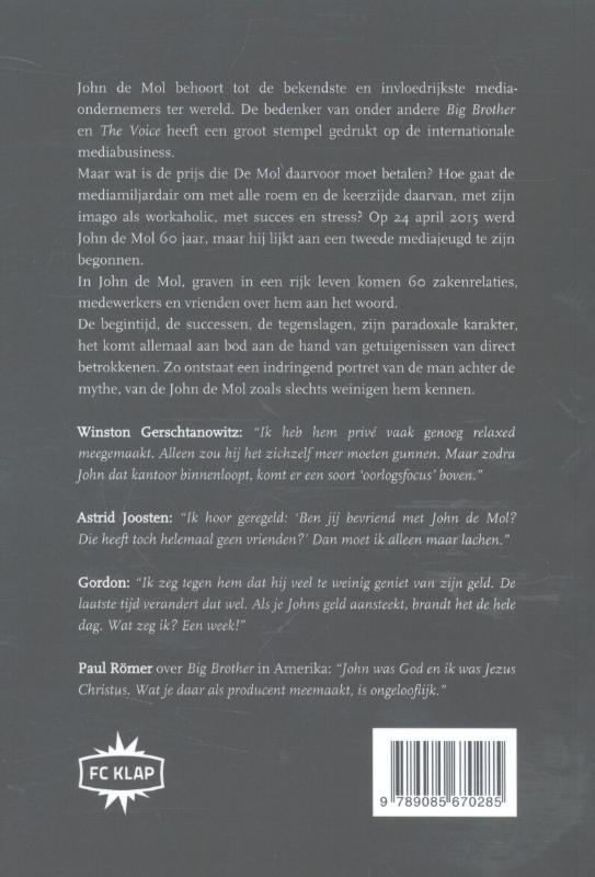 Achterkant van John de Mol