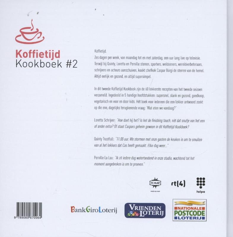 Achterkant van 2 De lekkerste 60 koffierecepten