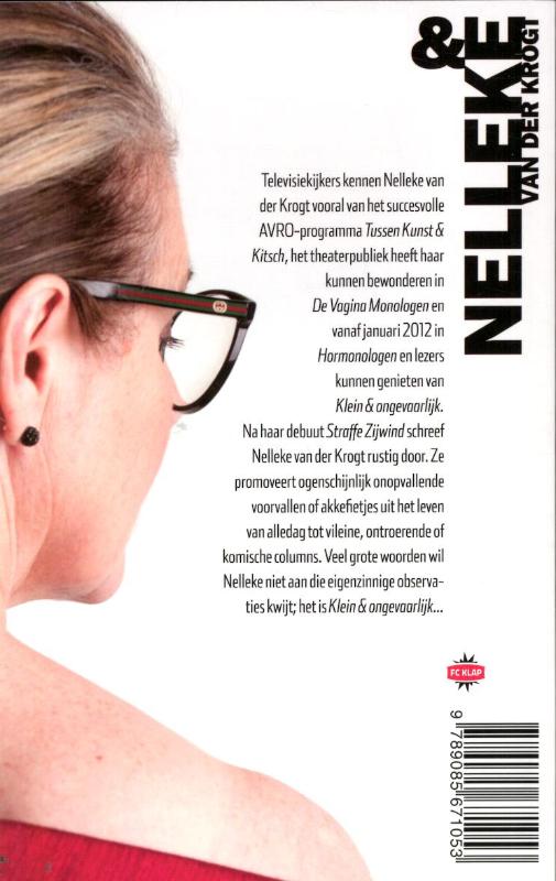 Achterkant van Klein & ongevaarlijk