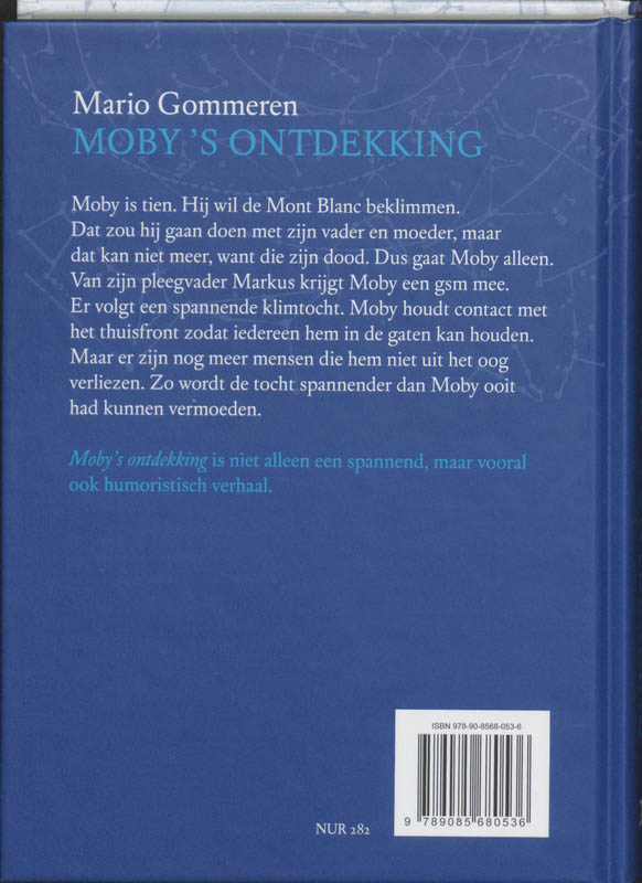 Achterkant van Moby's ontdekking