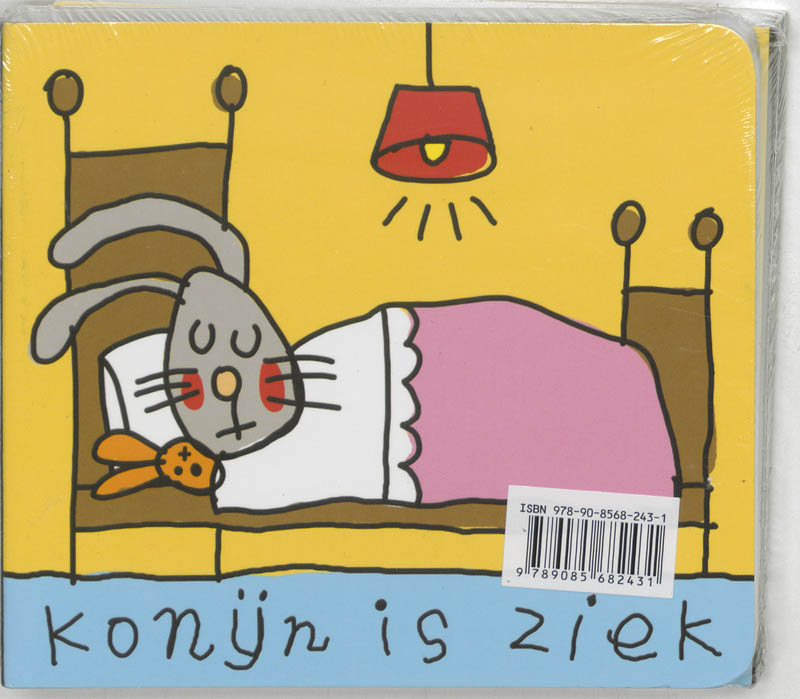 Achterkant van Konijn is ziek set 2 ex