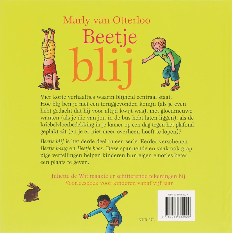 Achterkant van Beetje Blij