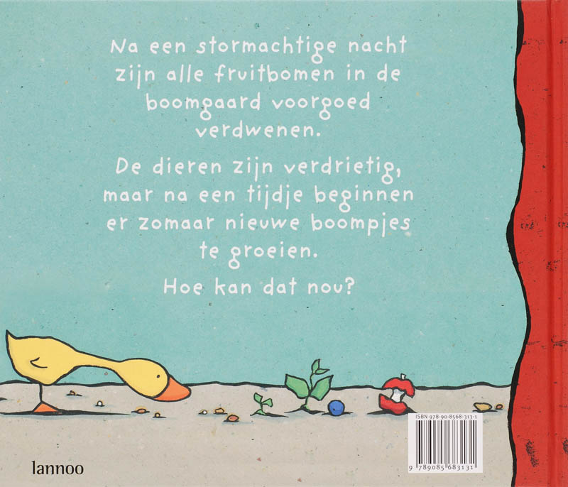 Achterkant van Kleine appelgeit
