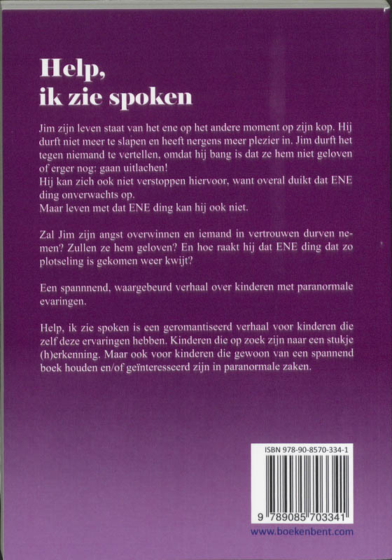 Achterkant van Help, ik zie spoken
