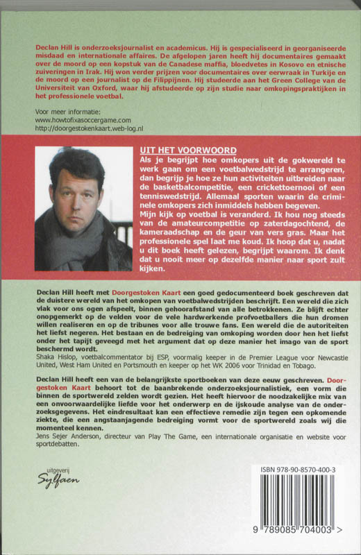 Achterkant van Doorgestoken kaart