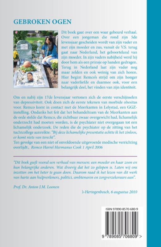 Achterkant van Gebroken ogen