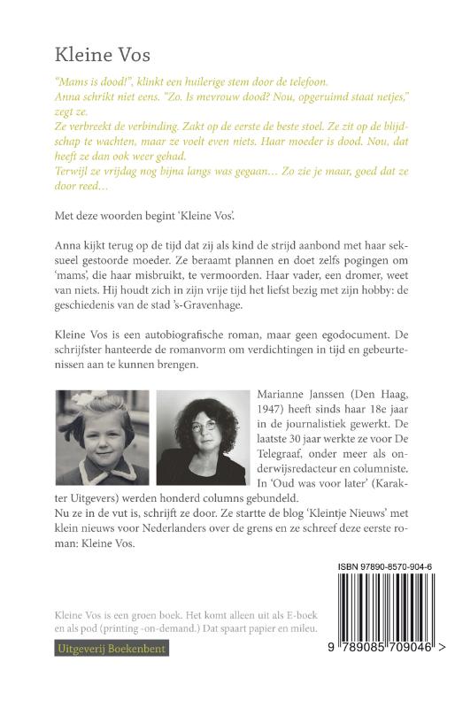 Achterkant van Kleine Vos