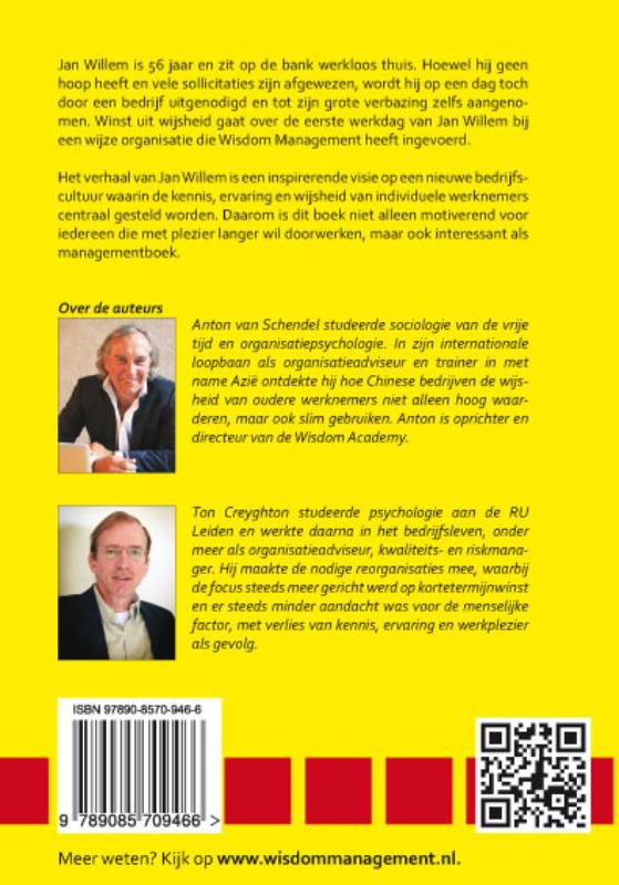 Achterkant van Winst uit wijsheid