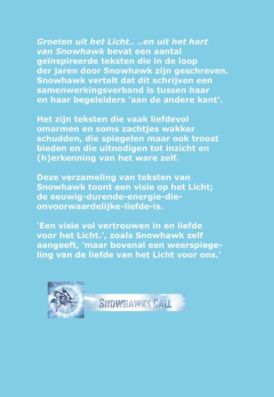 Achterkant van Groeten uit het Licht
