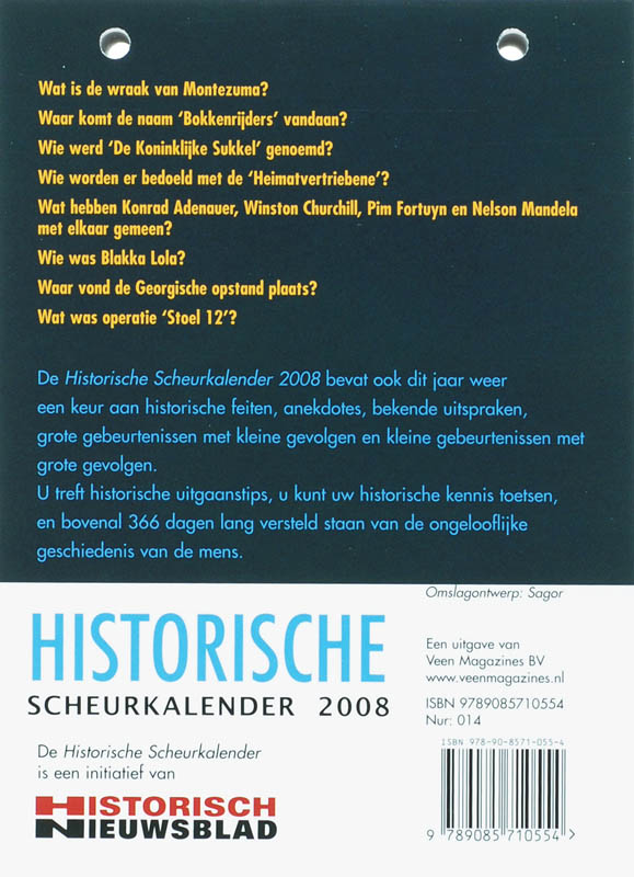Achterkant van 2008