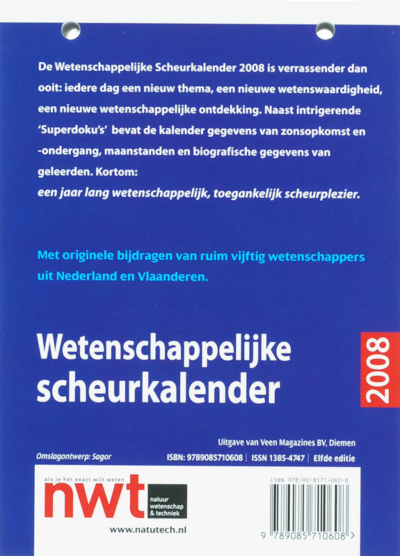 Achterkant van 2008