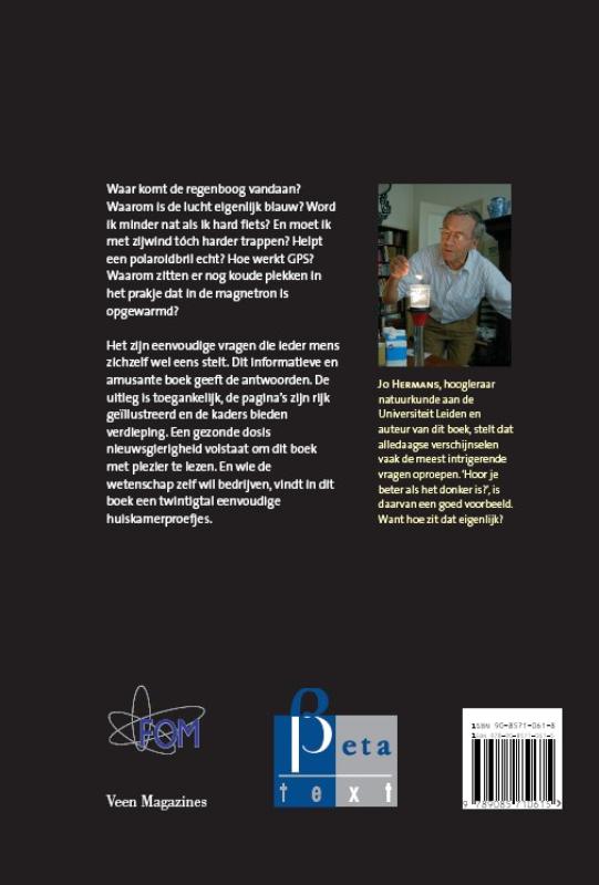 Achterkant van Hoor je beter in het donker?