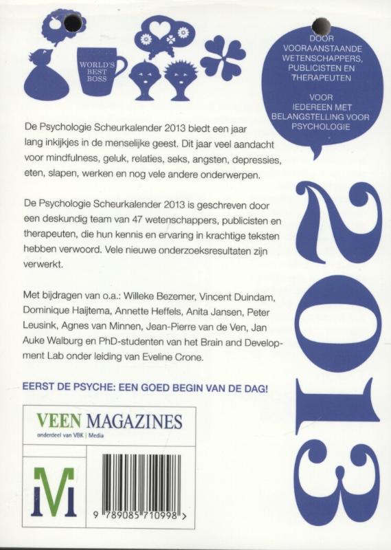 Achterkant van 2013