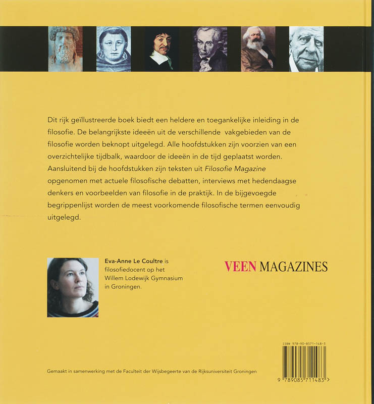 Achterkant van Ik denk/Cogito