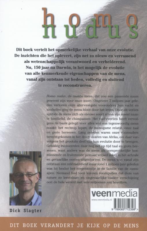 Achterkant van Homo nudus - de naakte mens