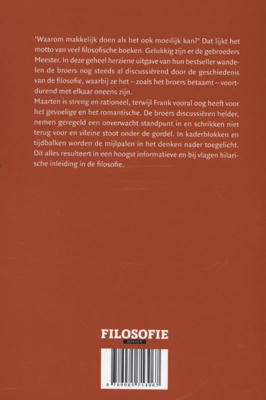 Achterkant van Meesters in de filosofie
