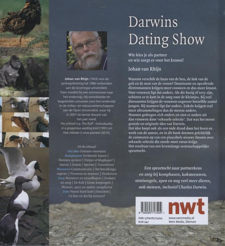 Achterkant van Darwins dating show