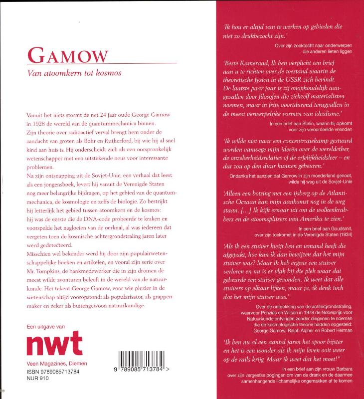 Achterkant van Gamow