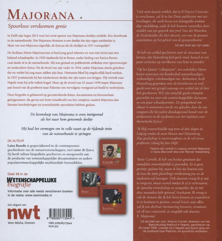 Achterkant van Majorana
