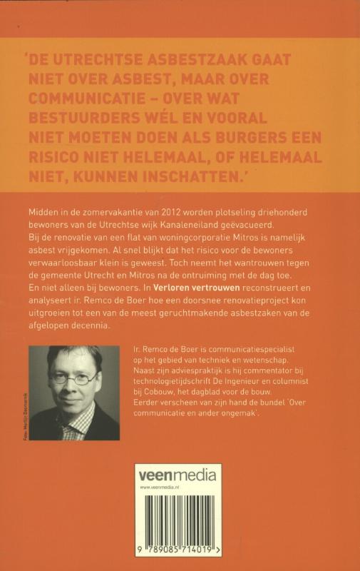Achterkant van Verloren vertrouwen