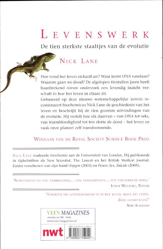 Achterkant van Levenswerk