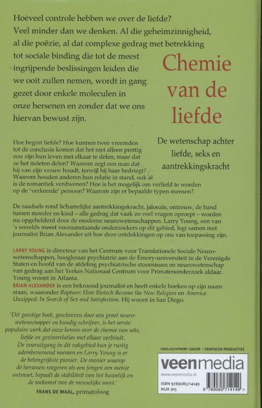Achterkant van Chemie van de liefde