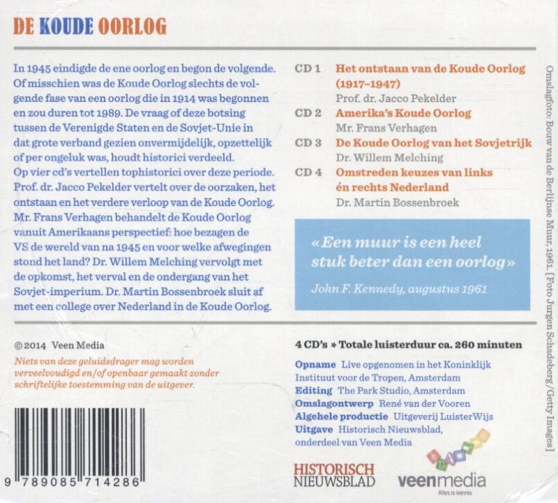 Achterkant van De koude oorlog (luisterbox)