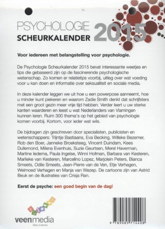 Achterkant van 2015