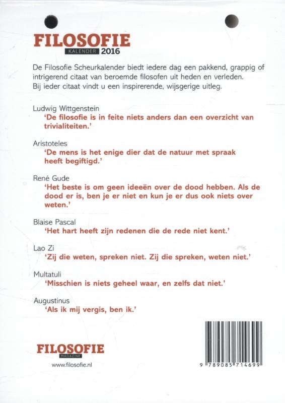 Achterkant van 2016