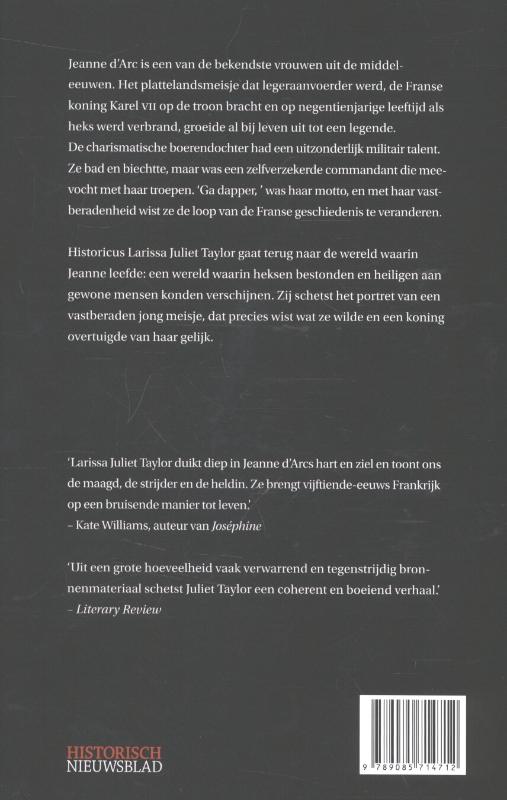 Achterkant van Jeanne d'Arc