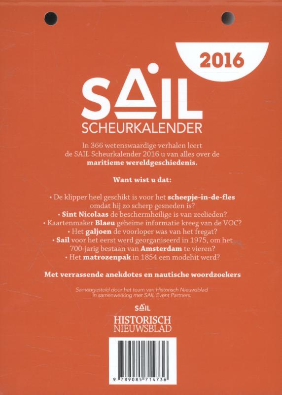Achterkant van 2016