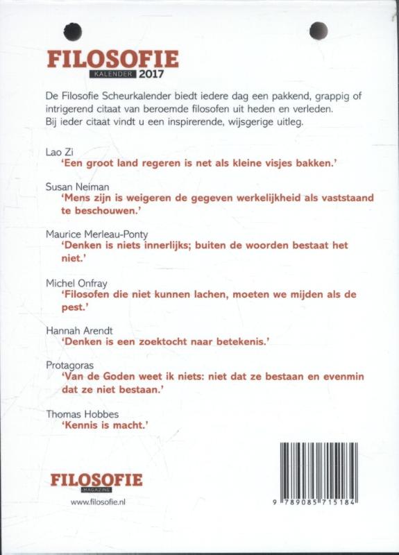 Achterkant van 2017
