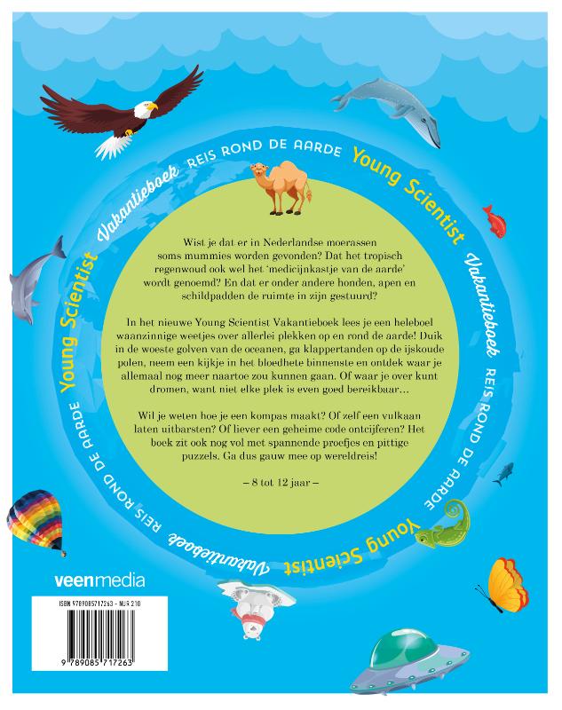 Achterkant van Young Scientist Vakantieboek Zomer 2021