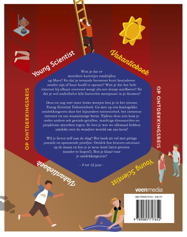 Achterkant van Young Scientist Vakantieboek Zomer 2022