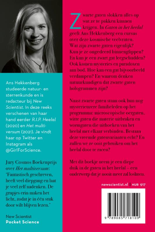 Achterkant van Gaten in het heelal