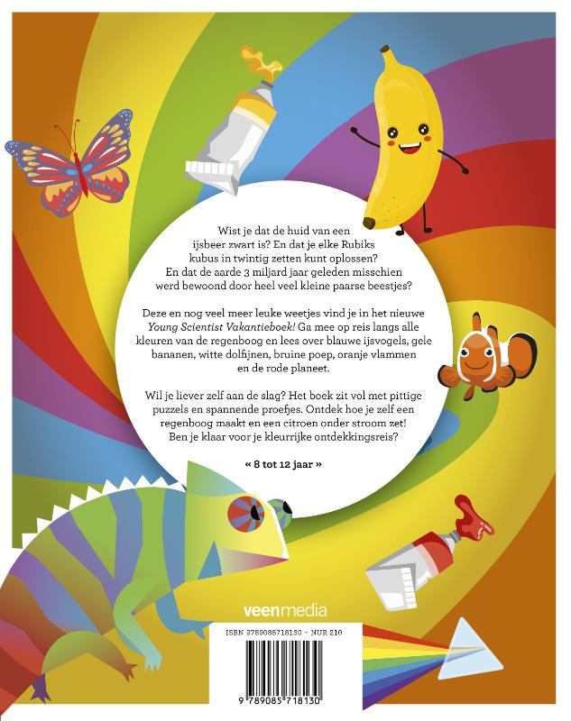 Achterkant van Young Scientist Vakantieboek