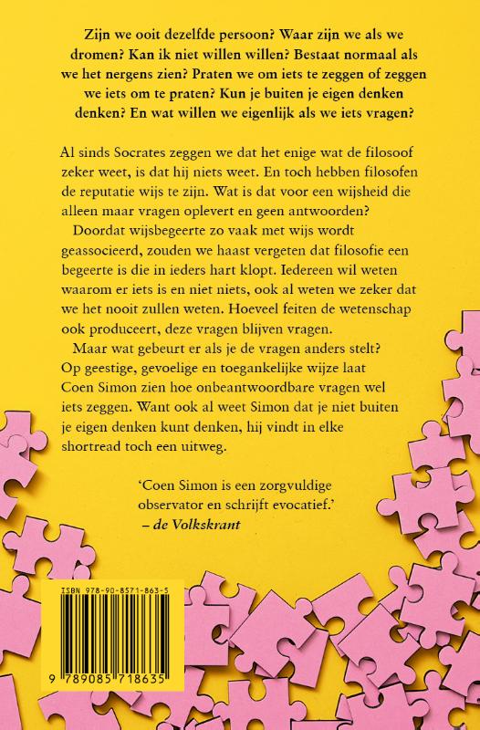 Achterkant van Kun je buiten je eigen denken denken?