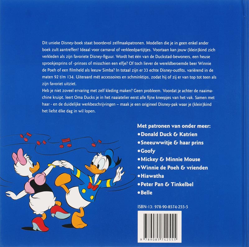 Achterkant van Het grote Disney Verkleedboek