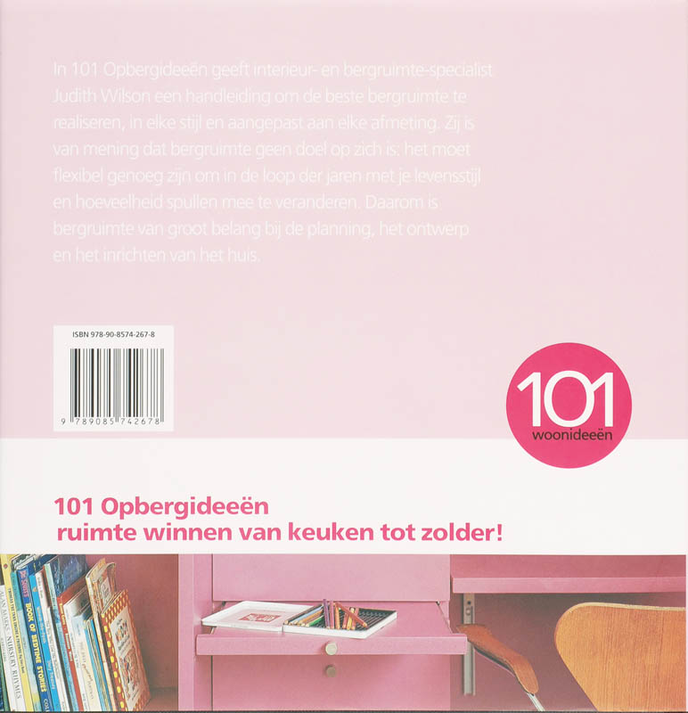 Achterkant van 101 opbergideeen