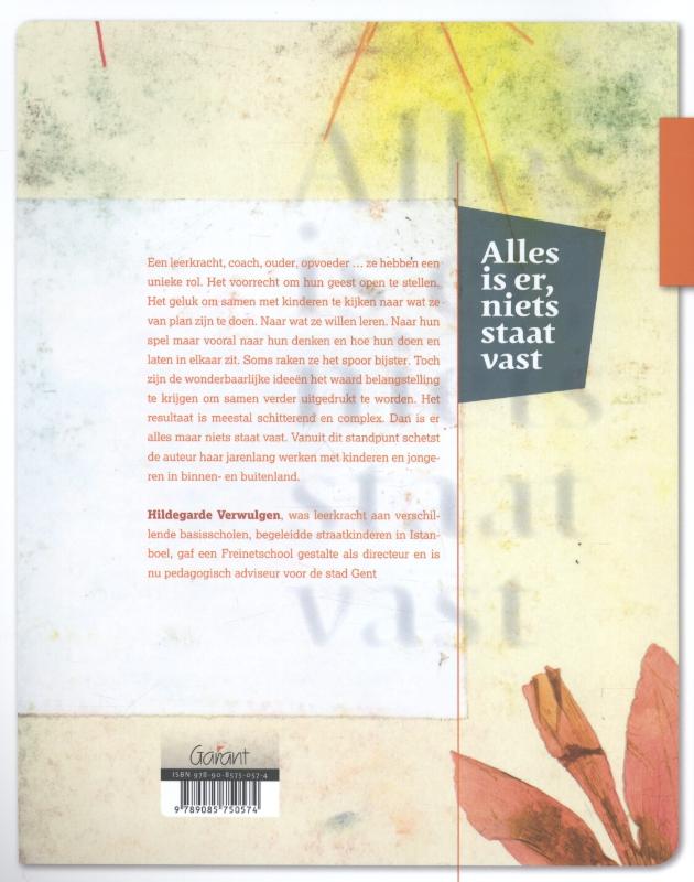Achterkant van Alles is er, niets staat vast