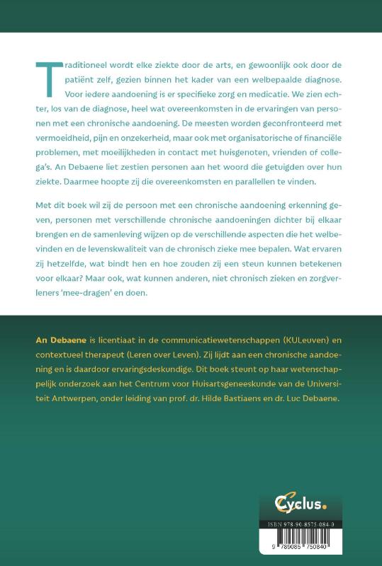Achterkant van Leven met een chronische aandoening