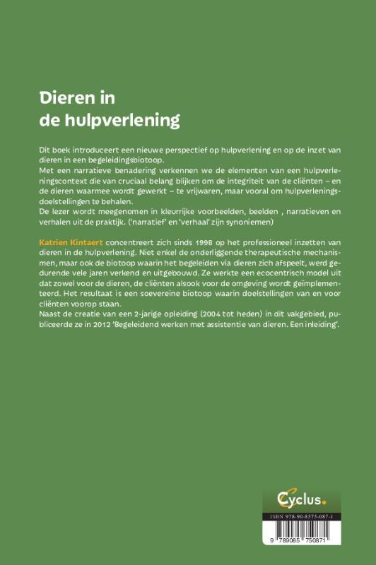 Achterkant van Dieren in de hulpverlening