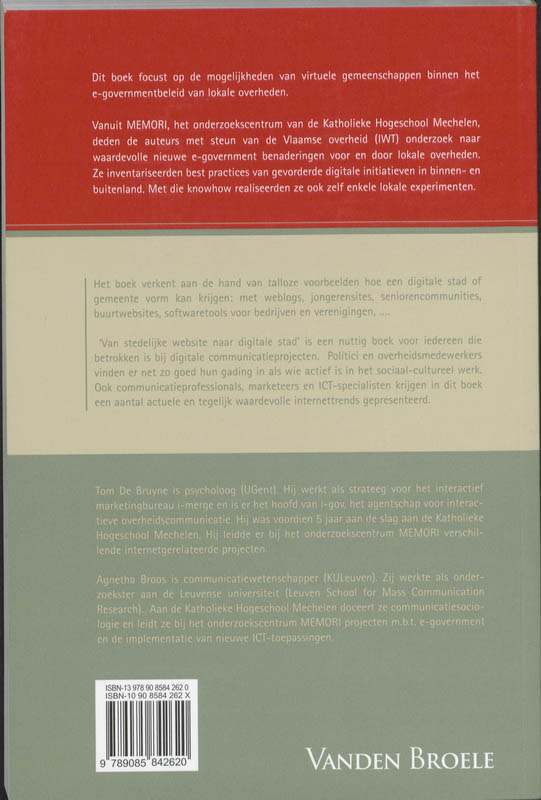 Achterkant van Van stedelijke website naar digitale stad
