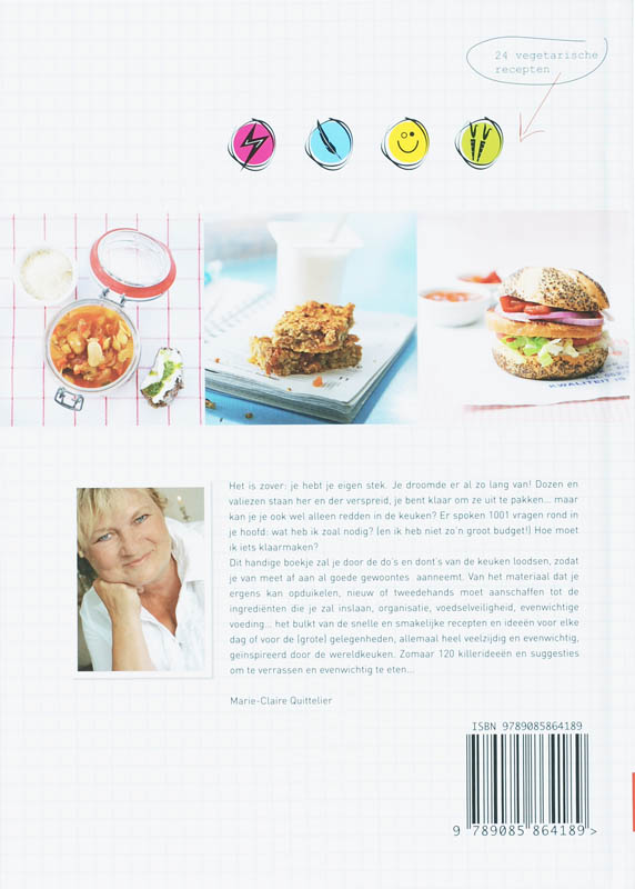 Achterkant van Koken op kamers!