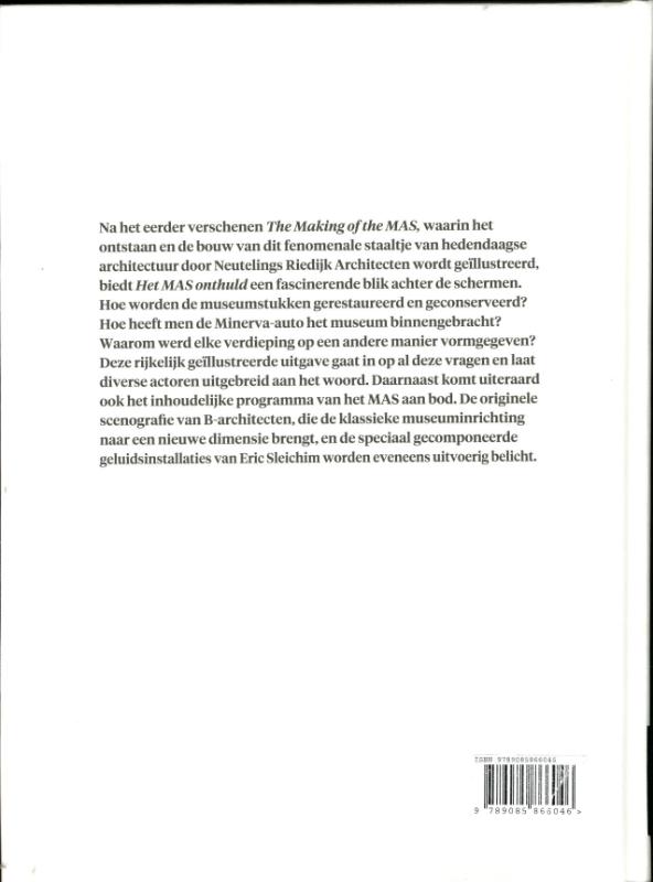 Achterkant van Het MAS onthuld