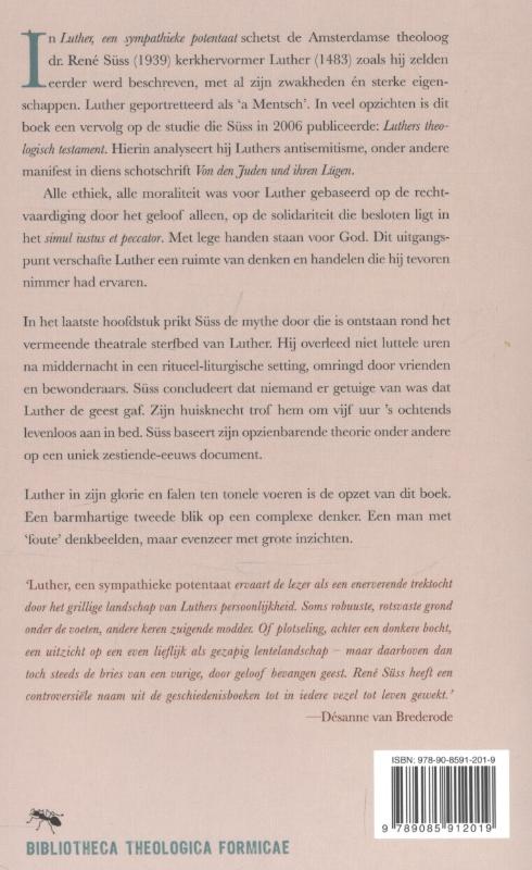 Achterkant van Luther, een sympathieke potentaat